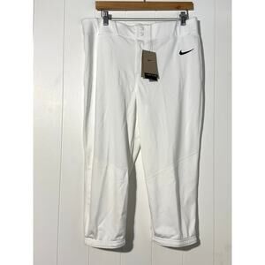 Nike Softball Pants Women’s Large White Tight Fit Move To Zero NWT